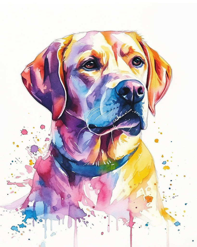 Aquarel Stijl Labrador Schilderen op Nummers