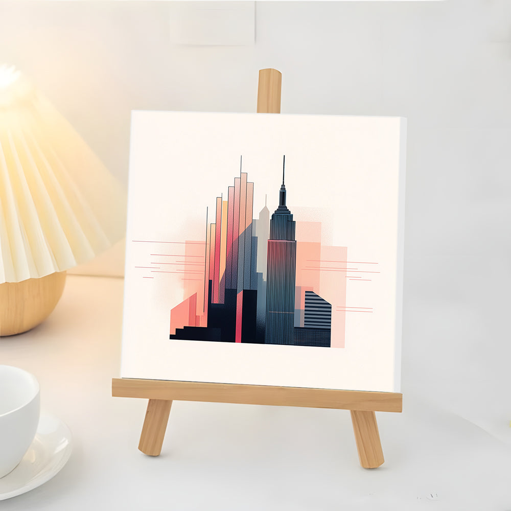 Architectonisch Visueel Ontwerp Mini Schilderen op Nummers