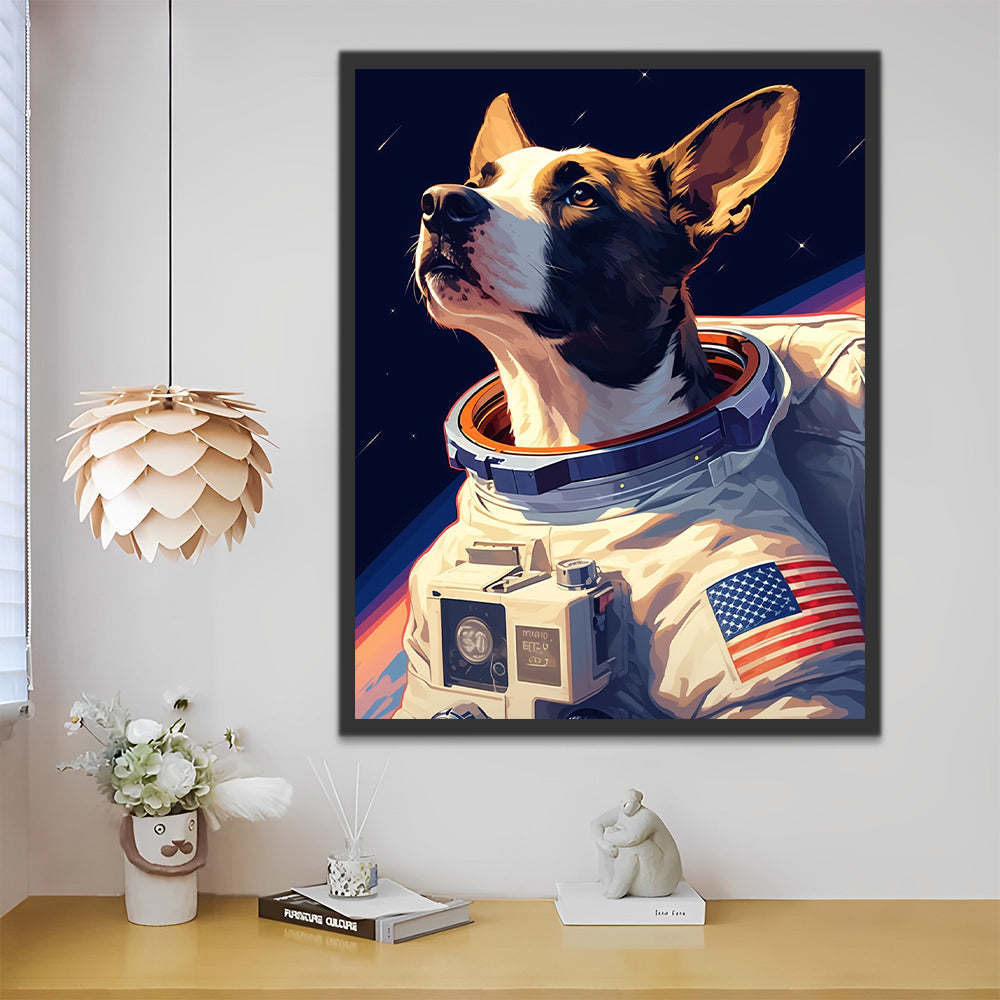 Astronaut Hond Schilderen op Nummers