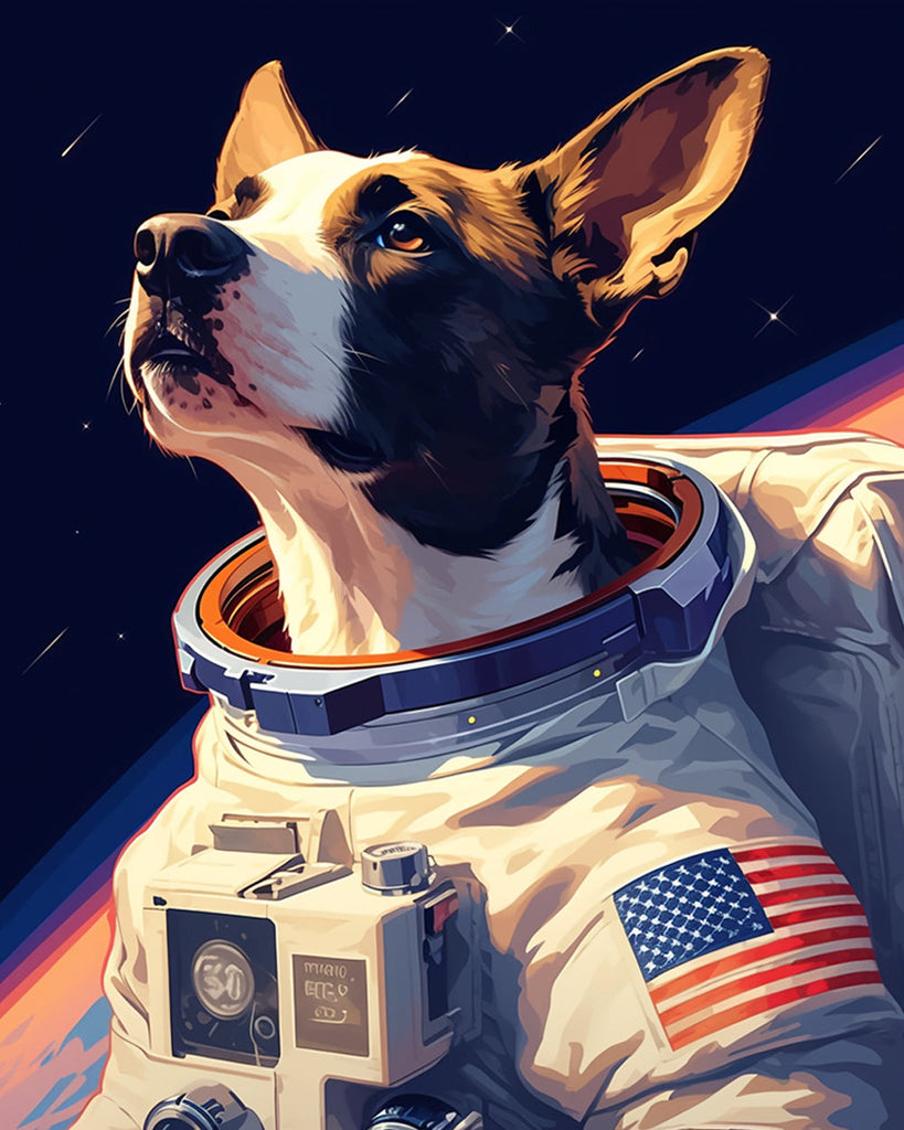 Astronaut Hond Schilderen op Nummers