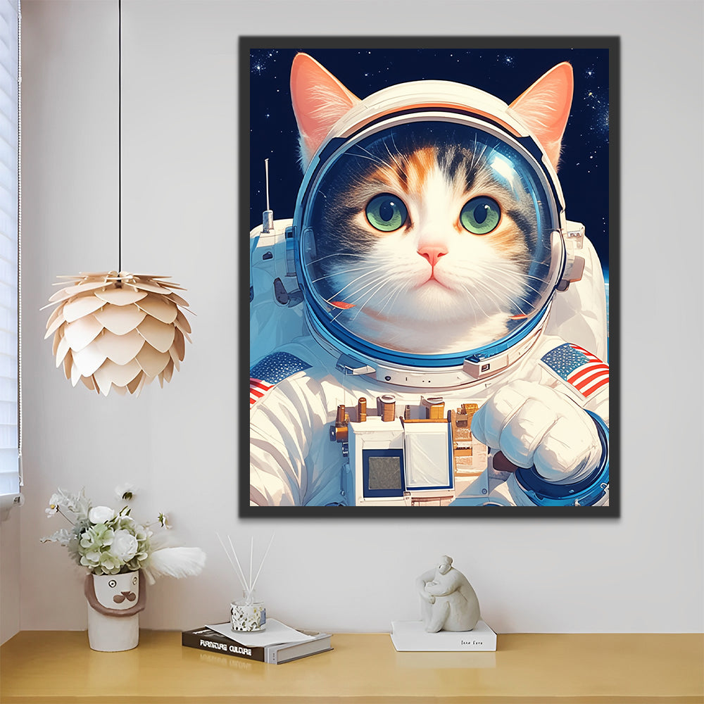 Astronaut Kat Schilderen op Nummers