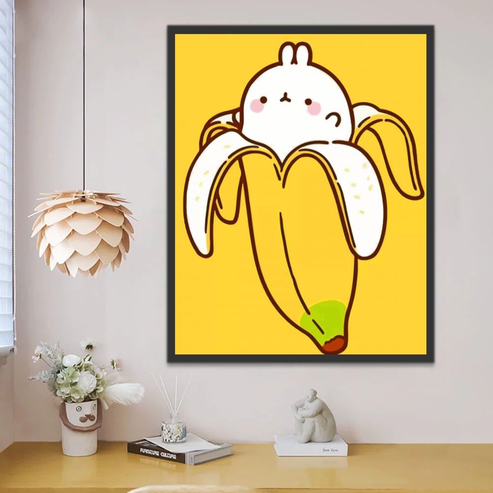 Bananen Kinderen Schilderen op Nummers
