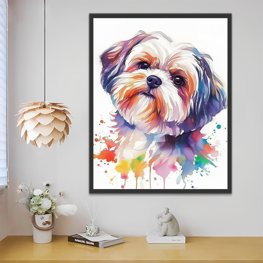 Bichon Hond Schilderen op Nummers
