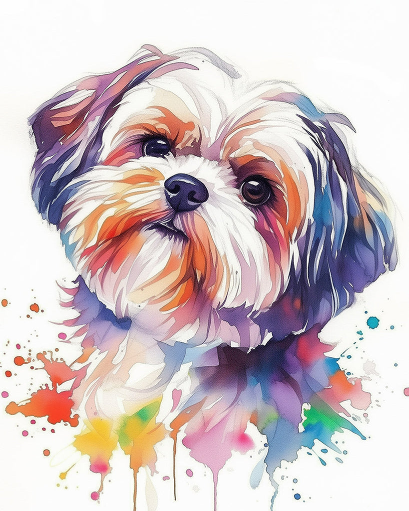 Bichon Hond Schilderen op Nummers