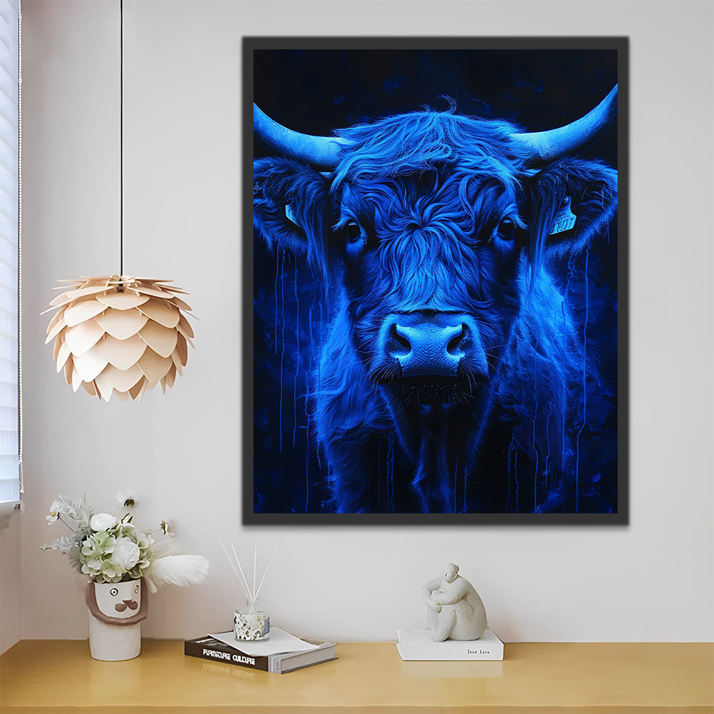Blauwe Yak Schilderen op Nummers