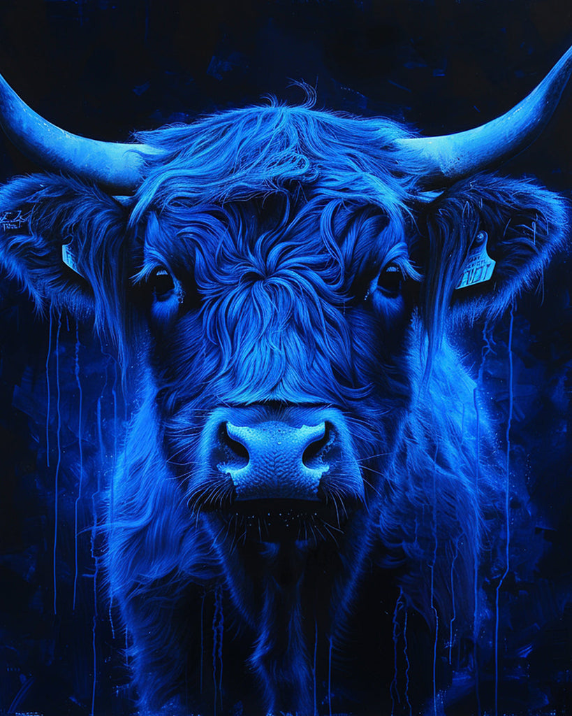 Blauwe Yak Schilderen op Nummers