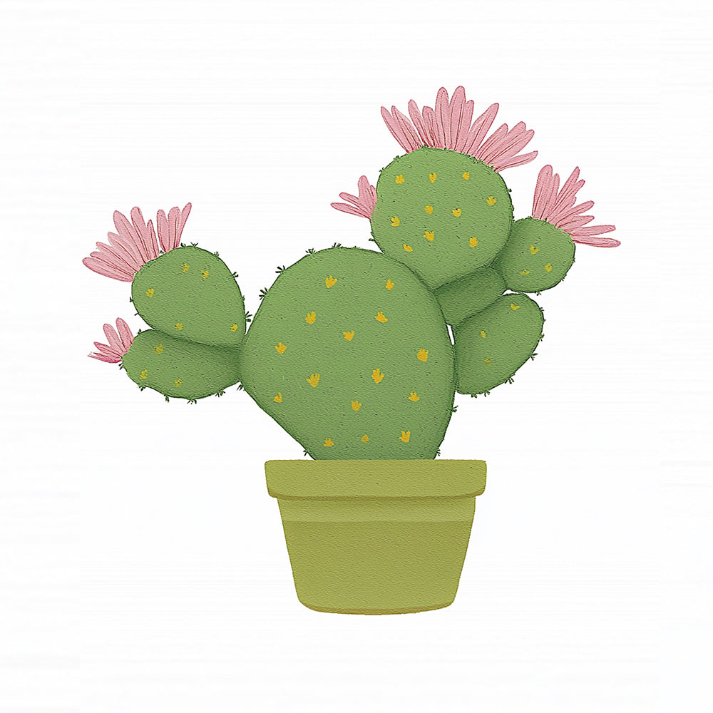 Bloeiende Cactus Mini Schilderen op Nummers
