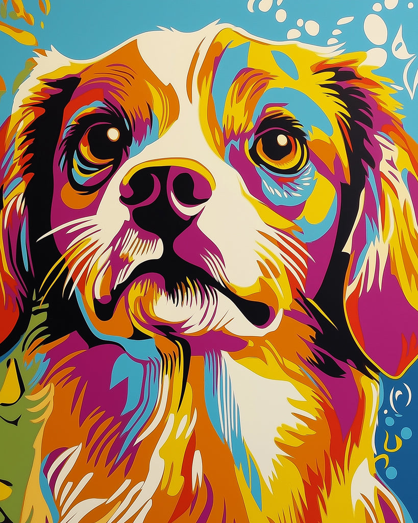 Bonte Hond Mini Schilderen op Nummers