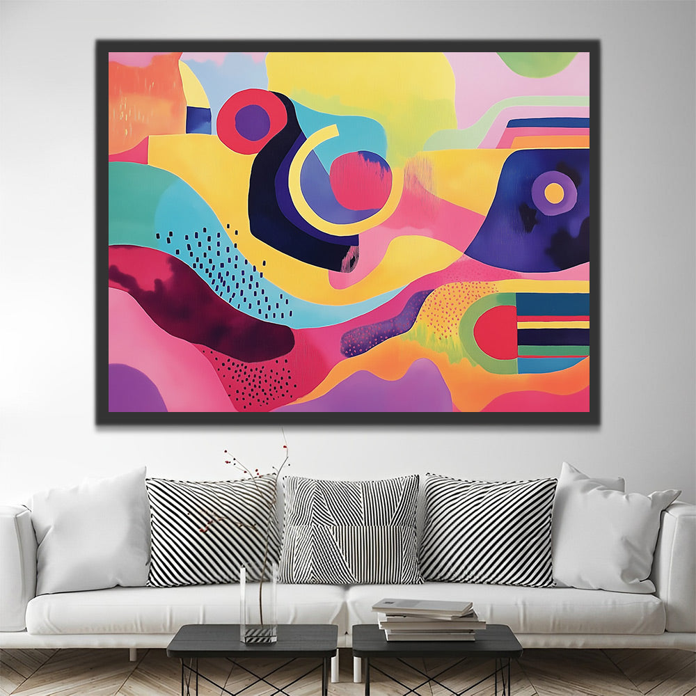 Bonte Sierkunst Schilderen op Nummers