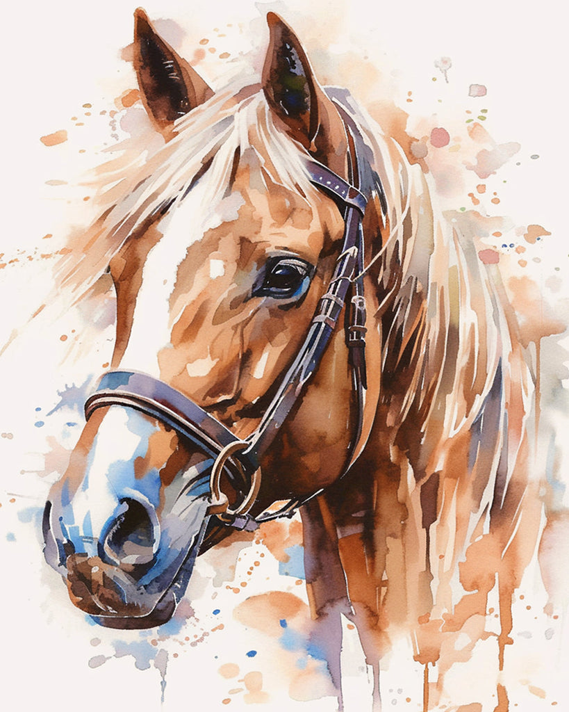 Bruin Paard Schilderen op Nummers