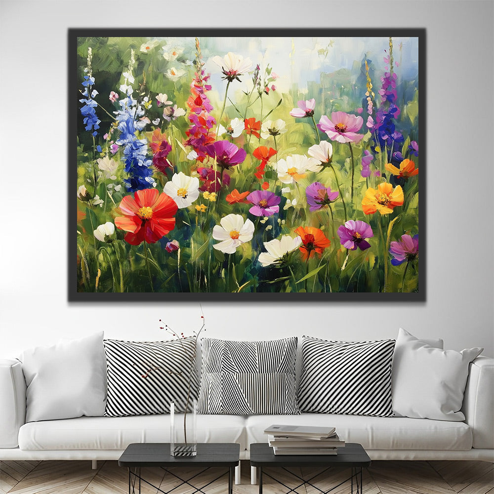 Chrysanten gazon Schilderen op Nummers