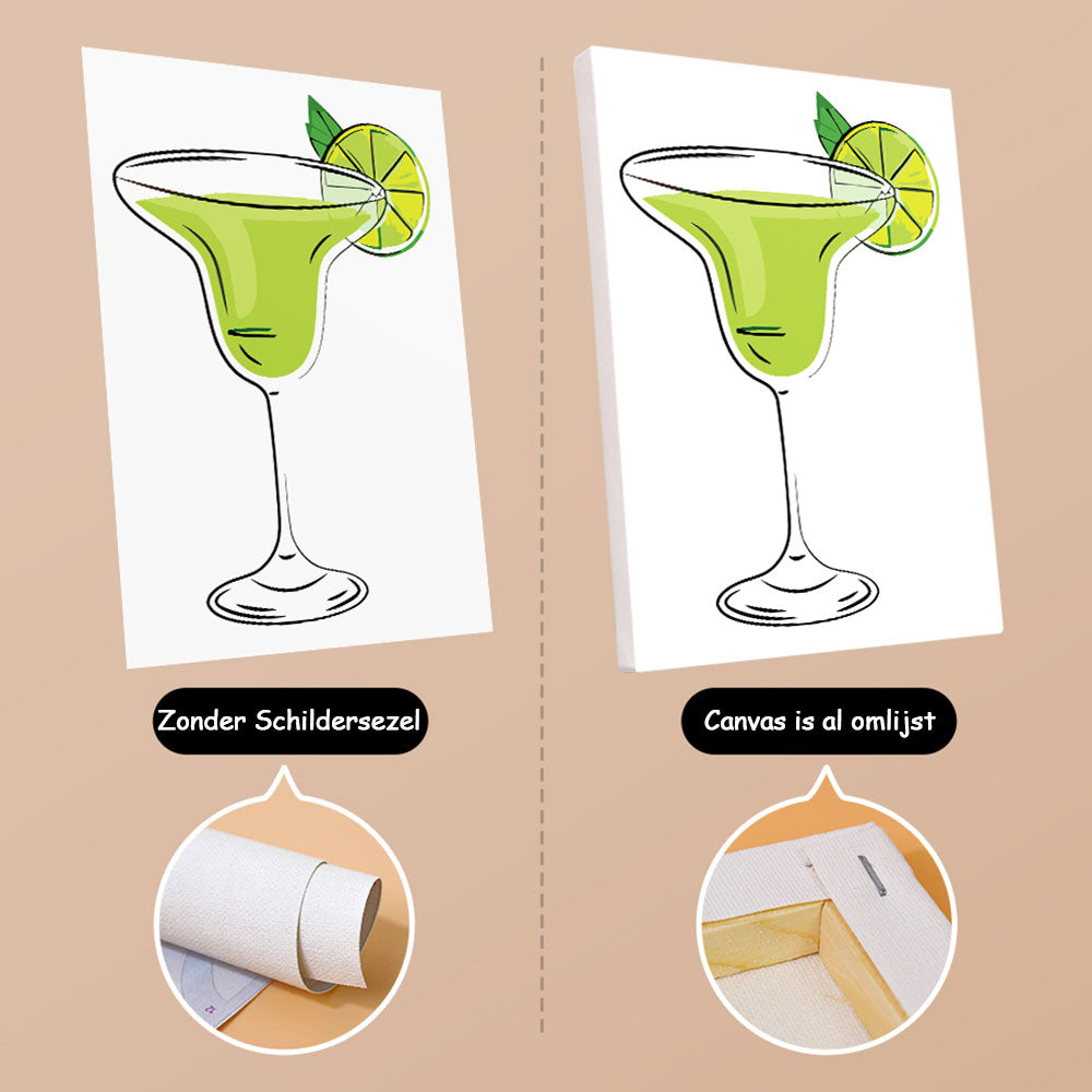 Cocktails met Verschillende Smaken 6 Stuks Mini Schilderen op Nummers