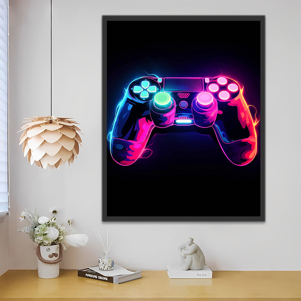 Coole Gamepad Schilderen op Nummers