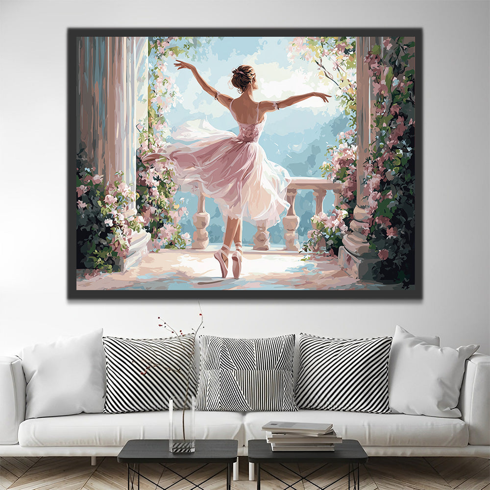 Danseres in de Rozenpassage Schilderen op Nummers