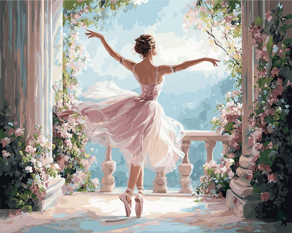 Danseres in de Rozenpassage Schilderen op Nummers