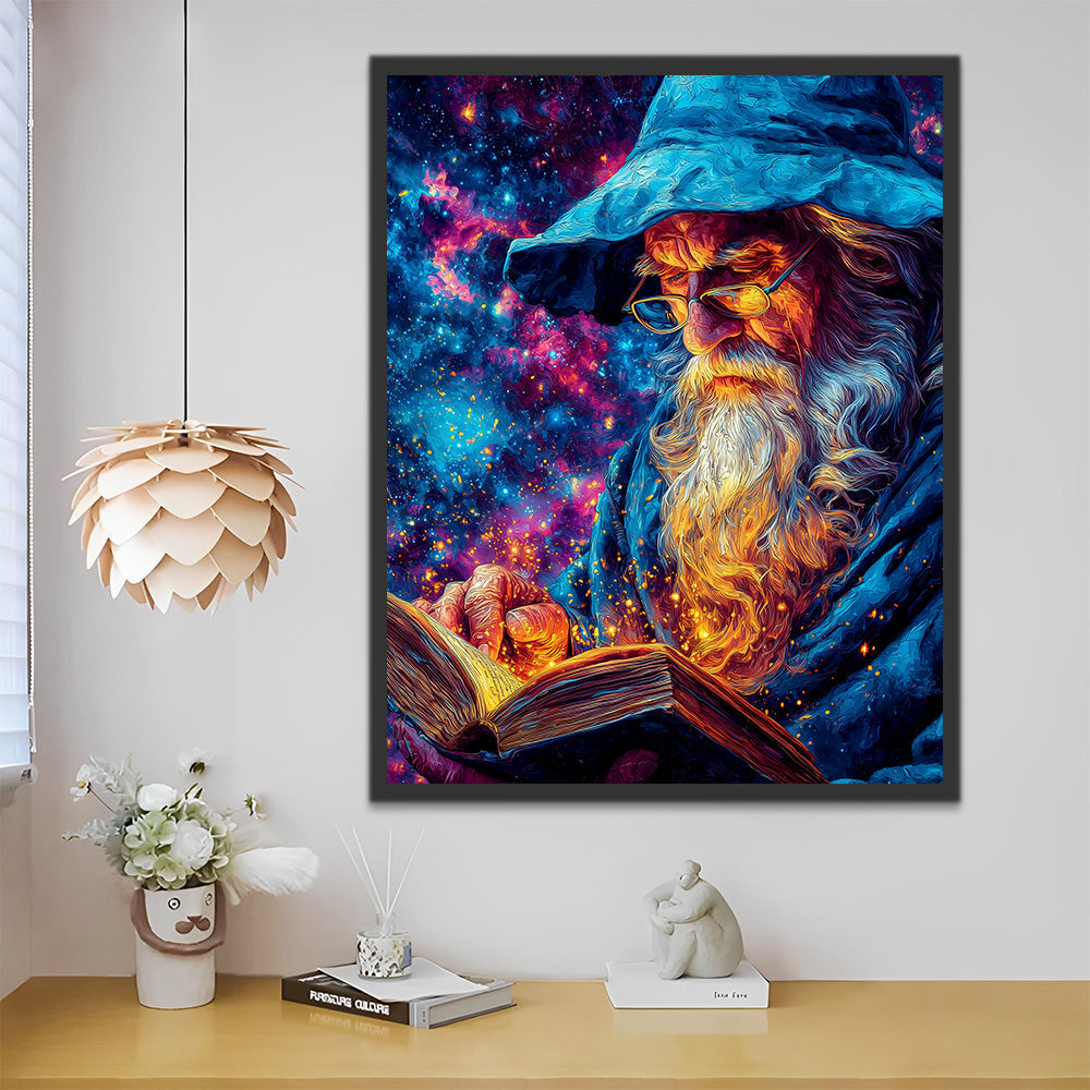 De Magische oude Man in het Universum Schilderen op Nummers