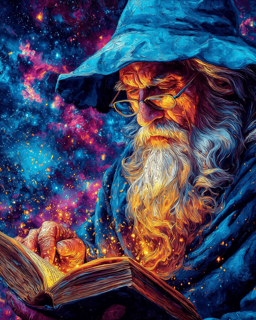 De Magische oude Man in het Universum Schilderen op Nummers