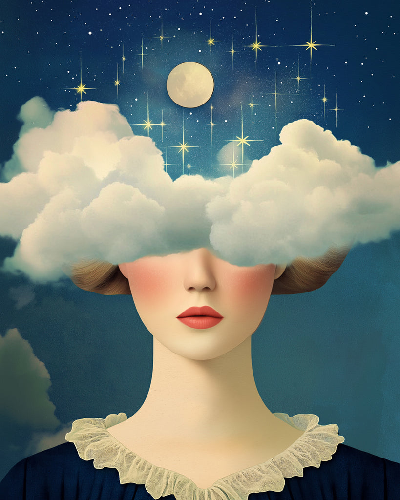 De Wolk en de Vrouw Schilderen op Nummers