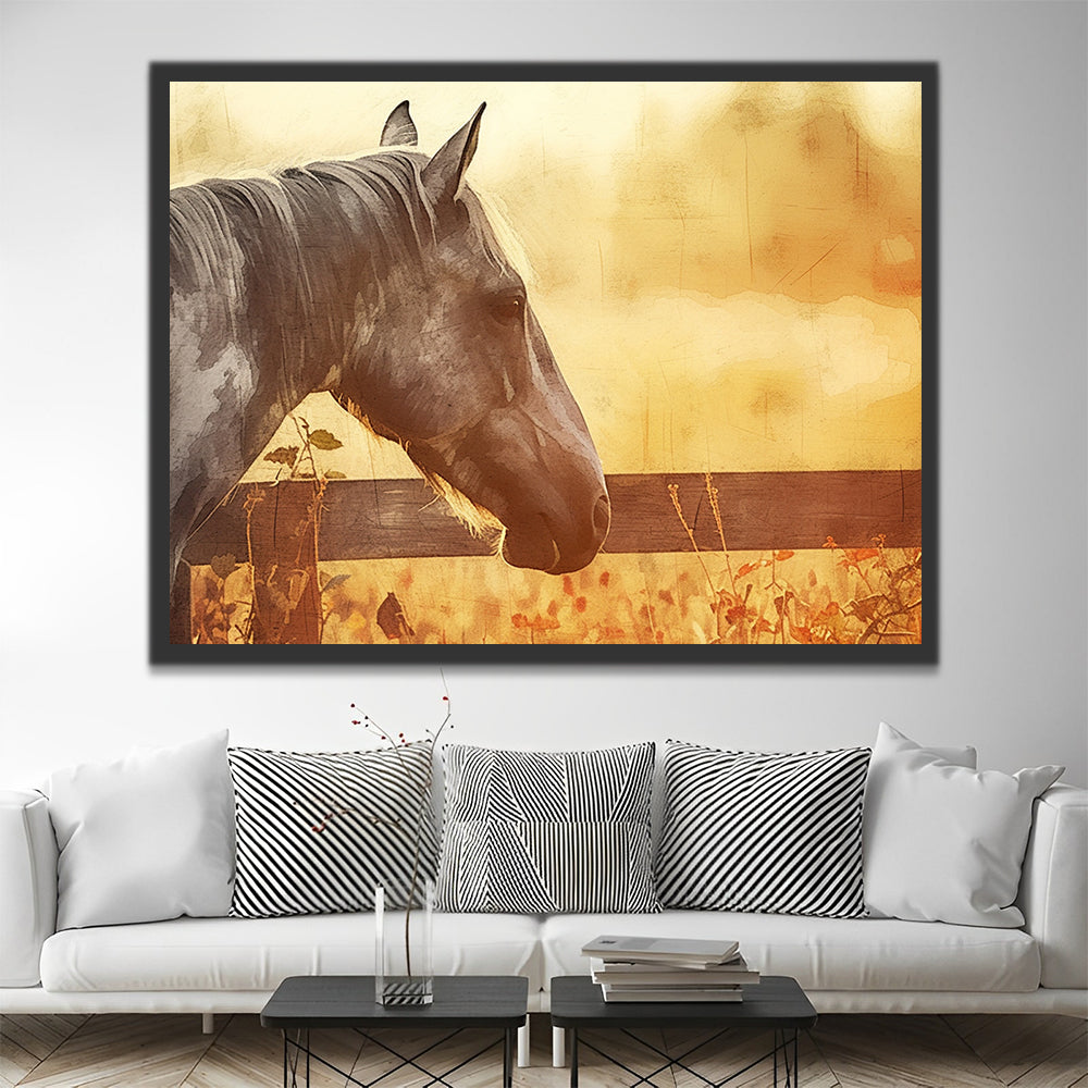 Dier Paard Schilderen op Nummers