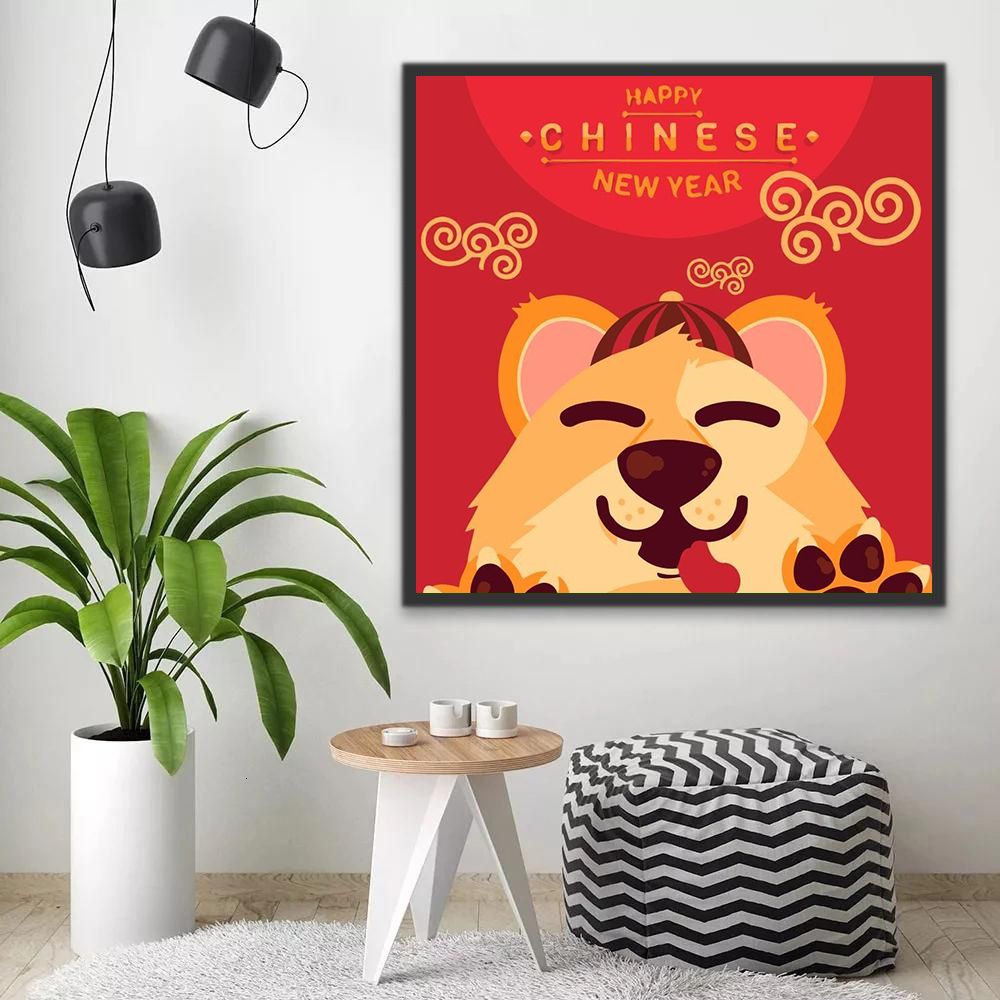 Dier uit de Chinese Dierenriem Tijger Schilderen op Nummers