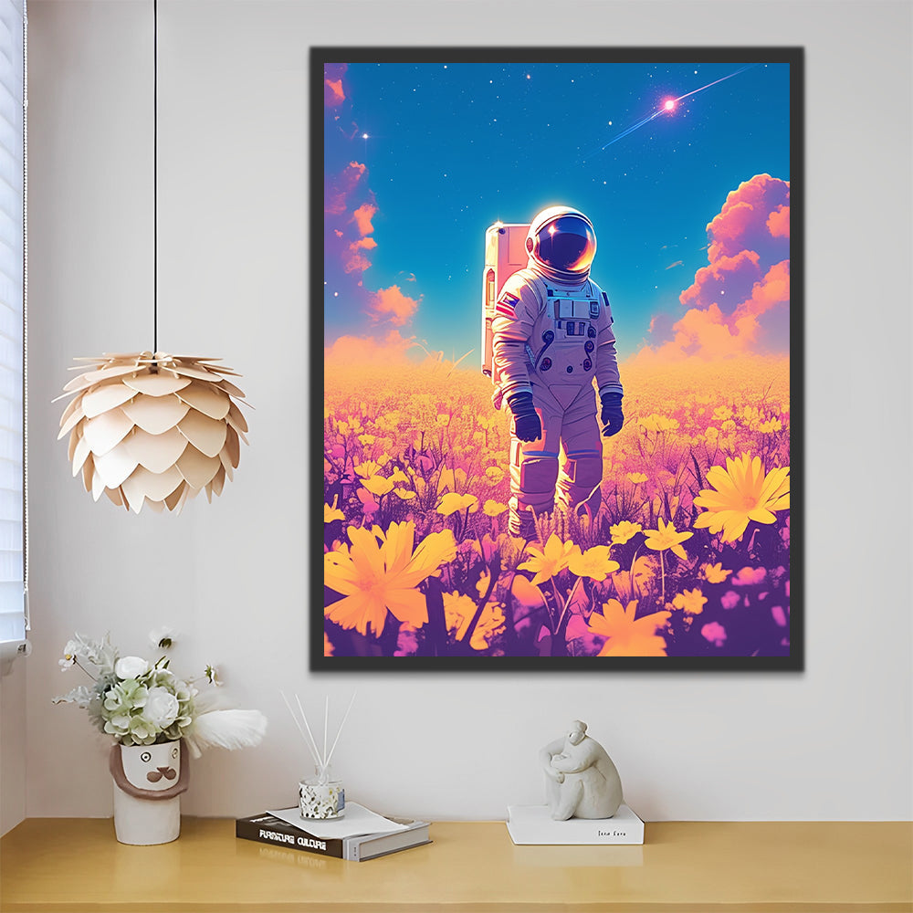 Een Astronaut in de Chrysantenstruik Schilderen op Nummers