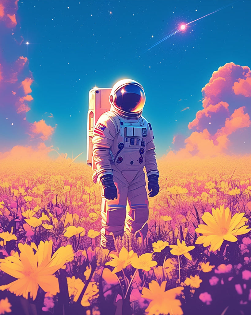 Een Astronaut in de Chrysantenstruik Schilderen op Nummers