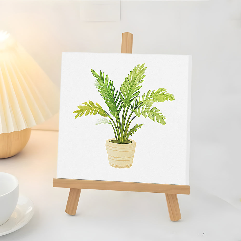 Een Frisse Monstera vol Leven Mini Schilderen op Nummers