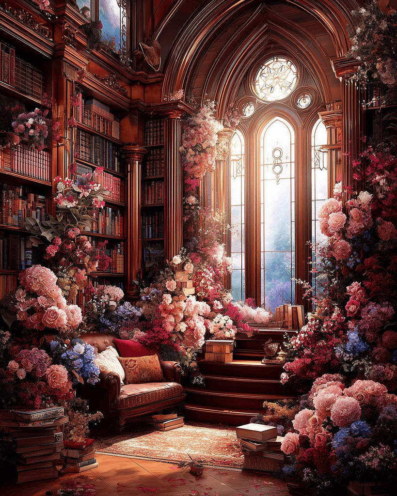 Een Prachtige Kamer vol Bloemen Schilderen op Nummers