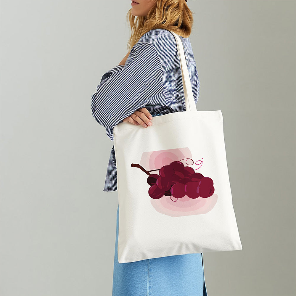 Een Tros Rijpe Druiven Canvas Tote Bag Schilderen op Nummers