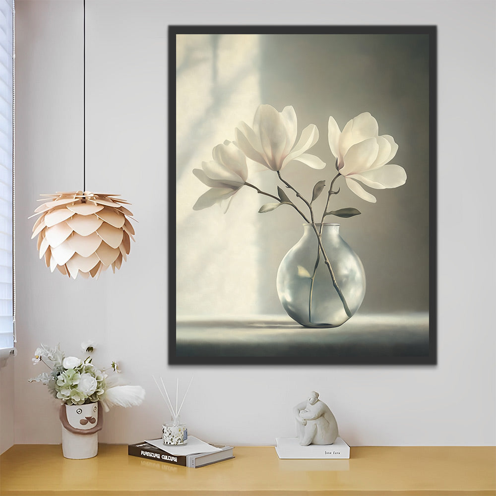 Elegante Magnolia's Schilderen op Nummers