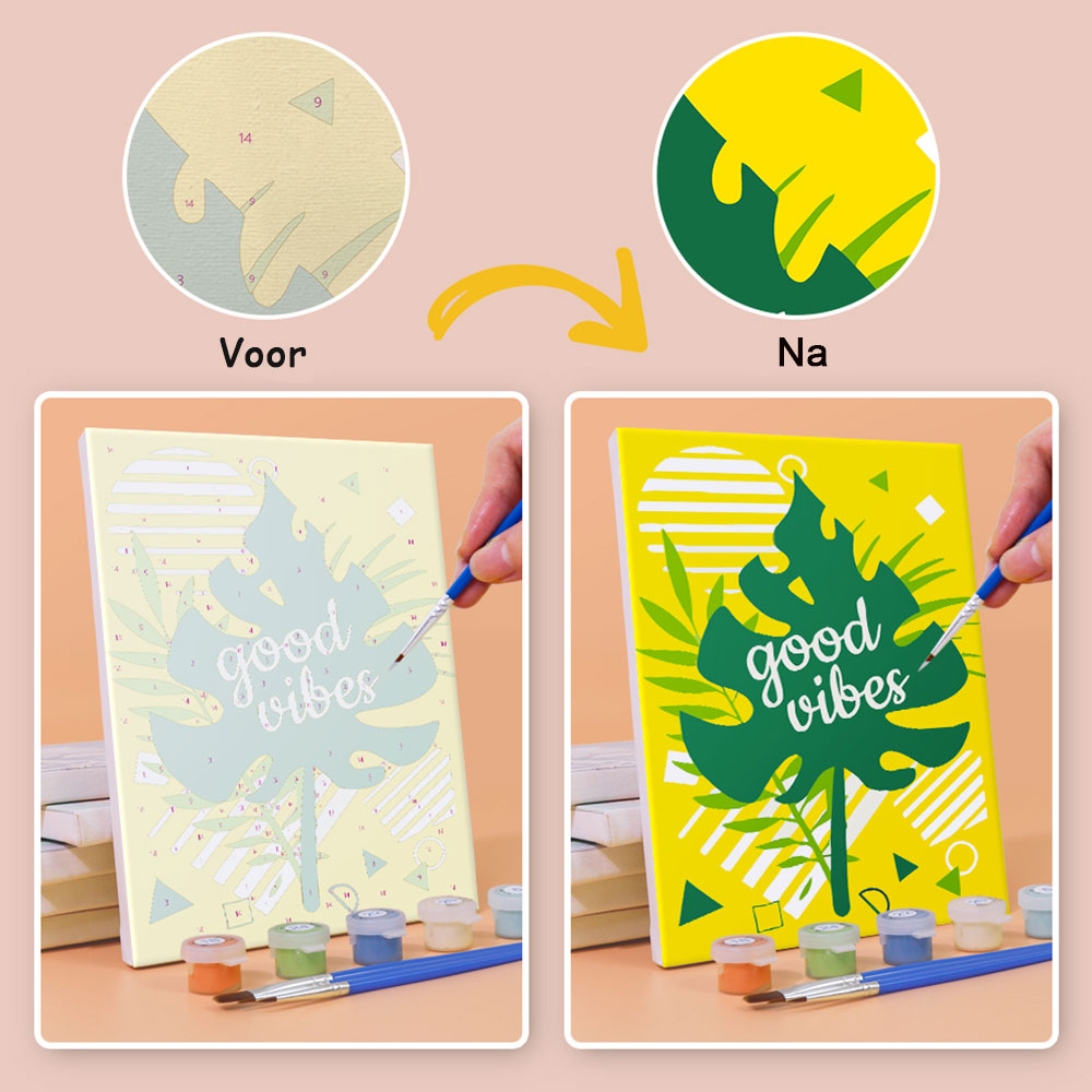 Fijne Juni Vakanties 6 Stuks Mini Schilderen op Nummers