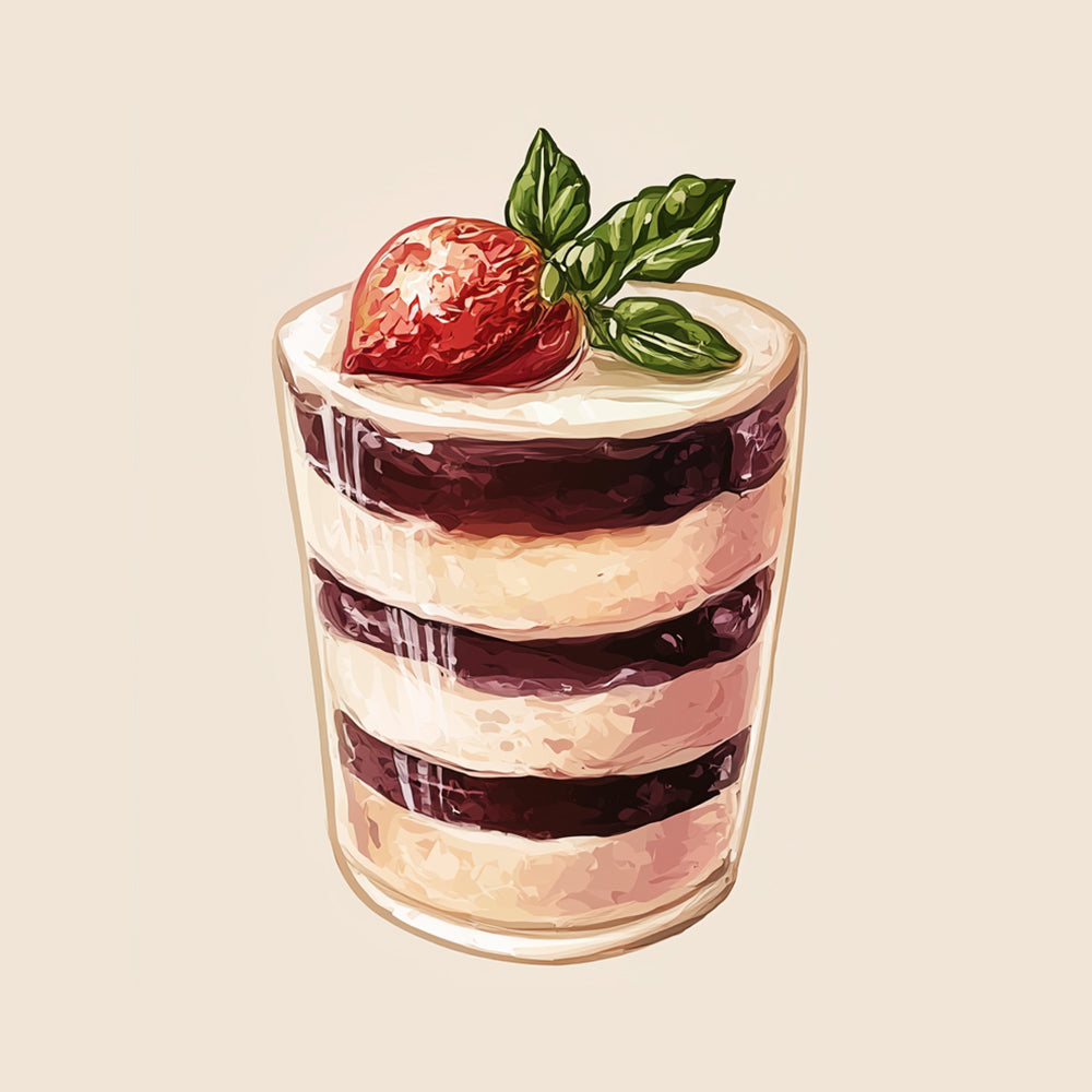 Fruit Lasagne Cupcake Mini Schilderen op Nummers
