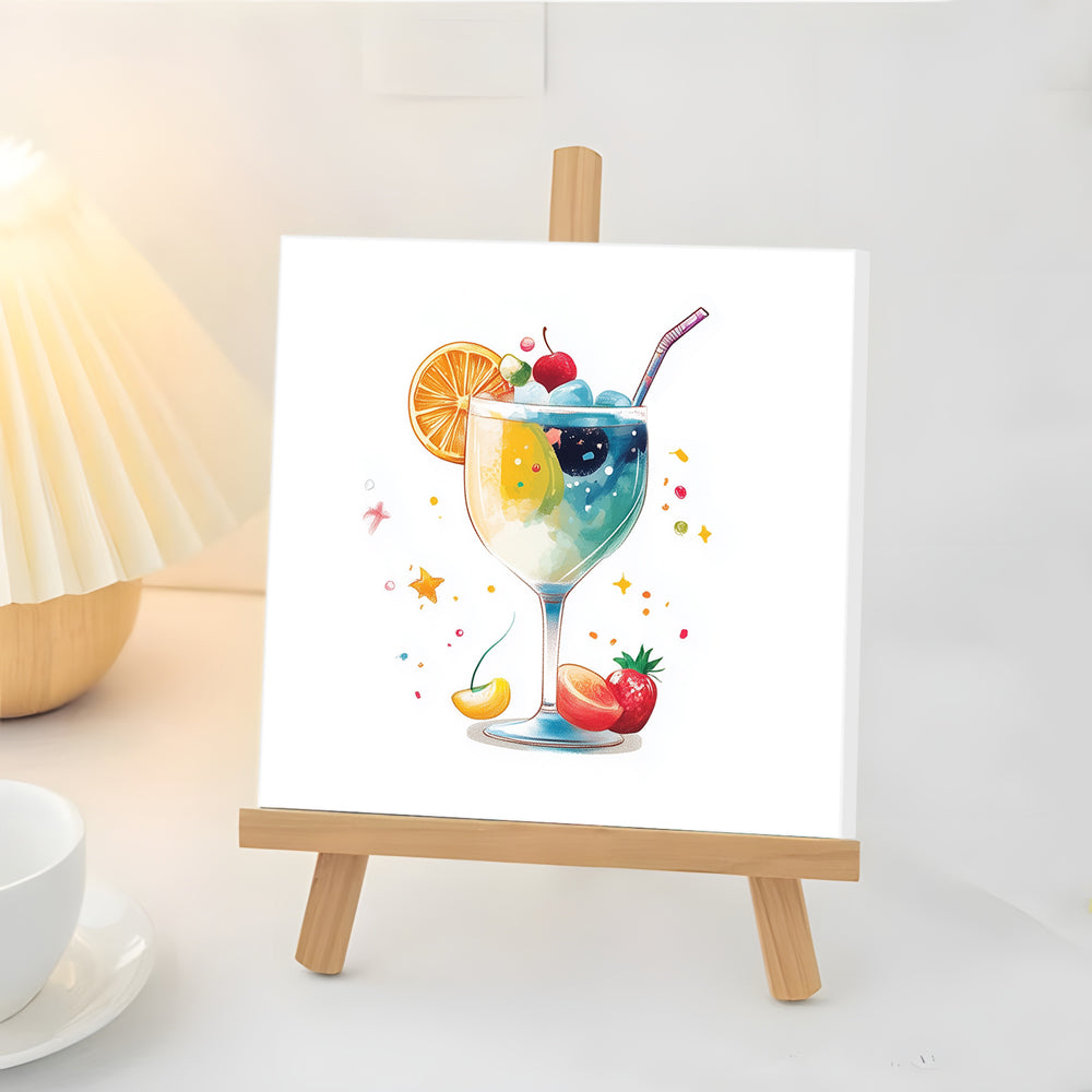 Fruitige Zomercocktail Mini Schilderen op Nummers