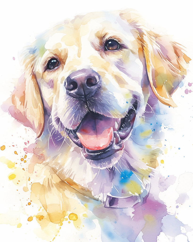 Gelukkige Golden Retriever Schilderen op Nummers
