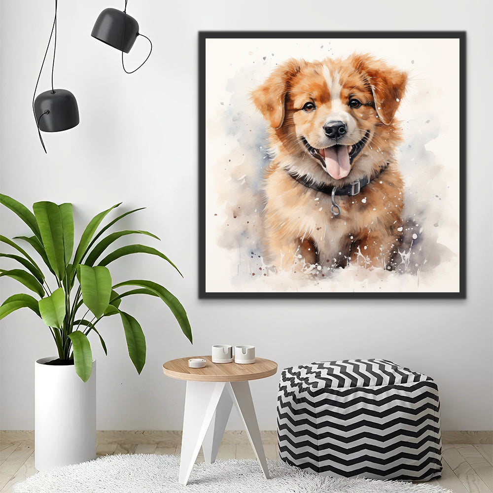 Gelukkige Hond Schilderen op Nummers