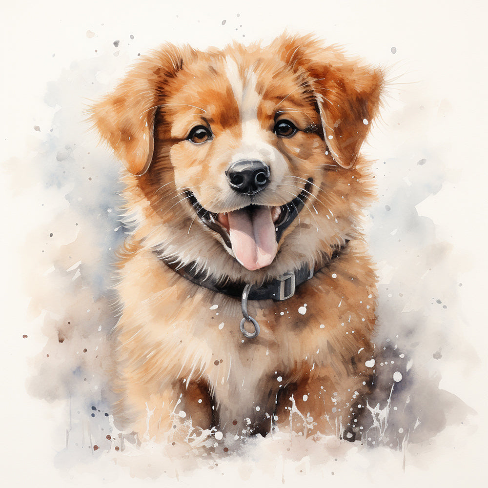 Gelukkige Hond Schilderen op Nummers