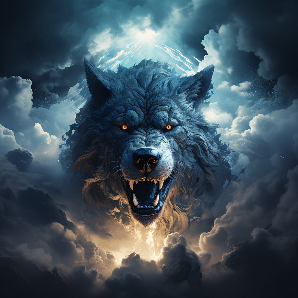 Gemene Wolf Schilderen op Nummers
