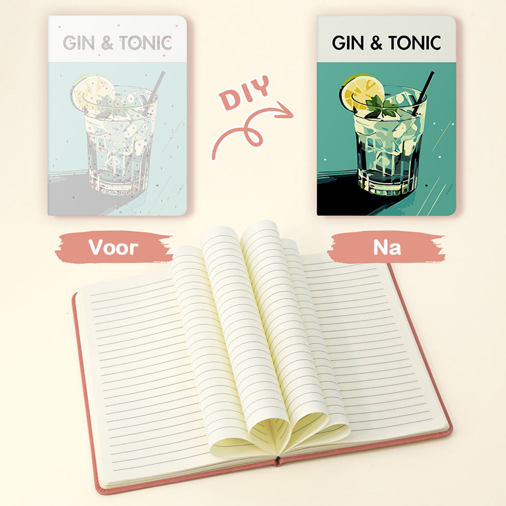 Gin Tonic Notitieboek Schilderen op Nummers