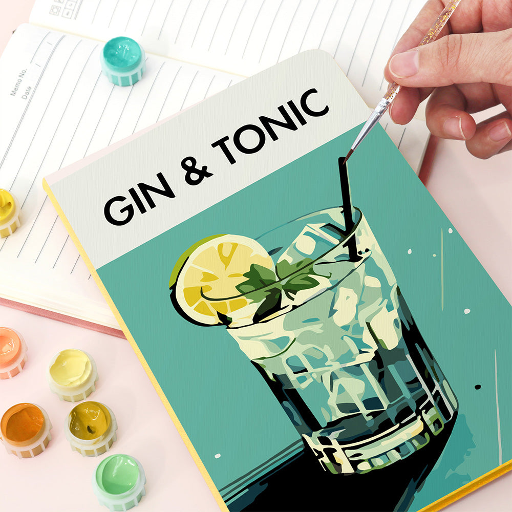 Gin Tonic Notitieboek Schilderen op Nummers