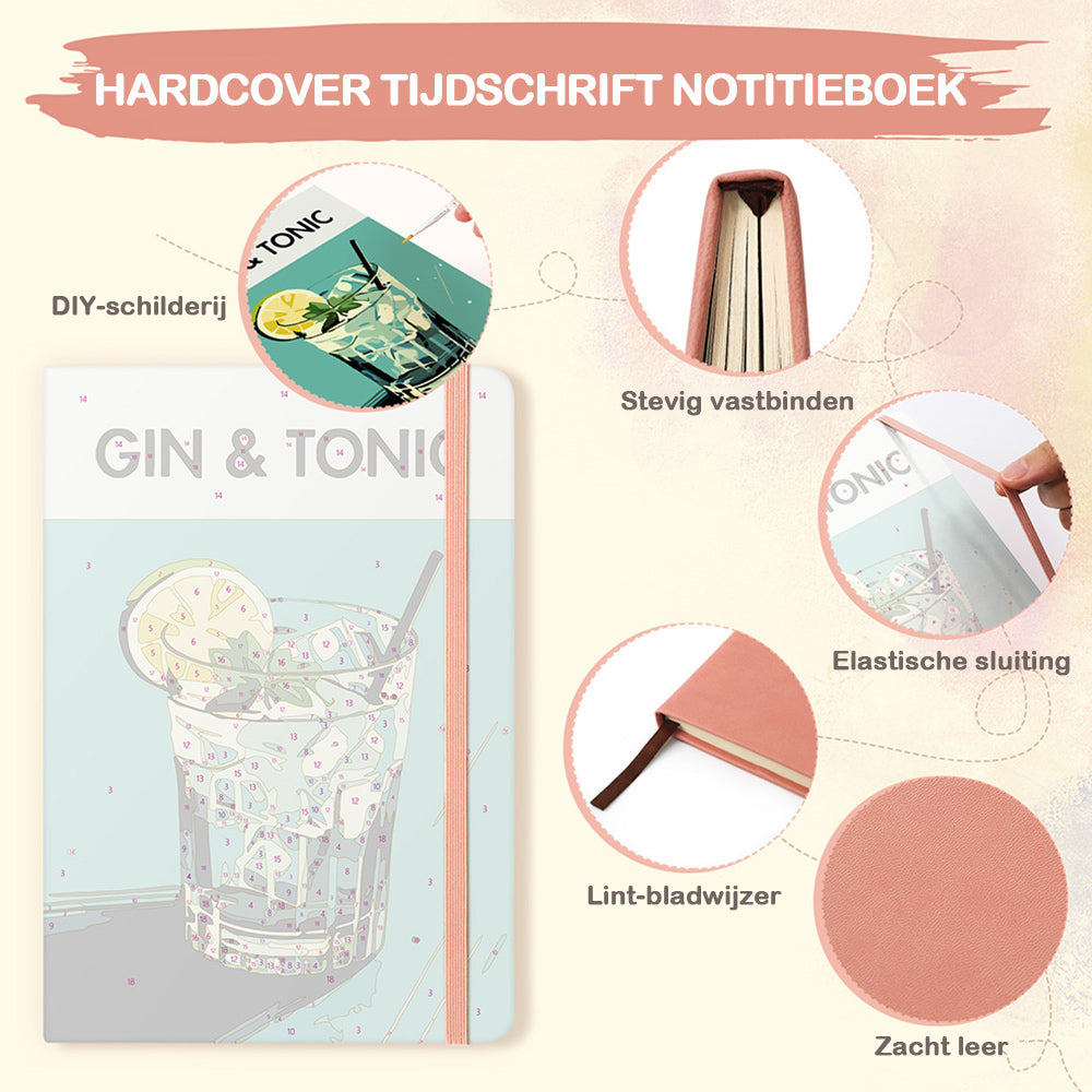 Gin Tonic Notitieboek Schilderen op Nummers