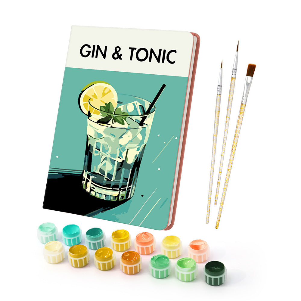 Gin Tonic Notitieboek Schilderen op Nummers