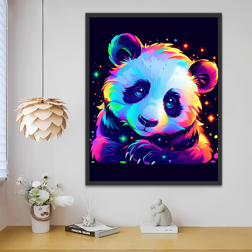 Gloeiende Panda Schilderen op Nummers