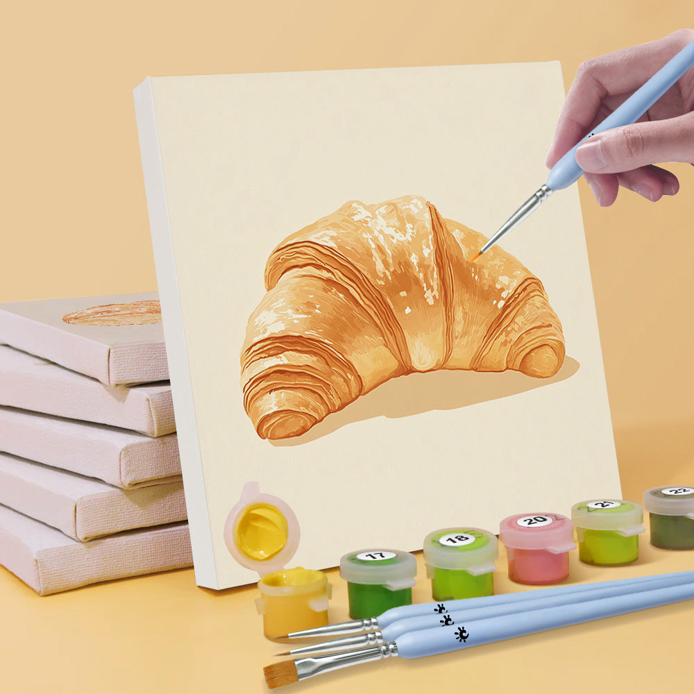 Heerlijk Brood 6 Stuks Mini Schilderen op Nummers