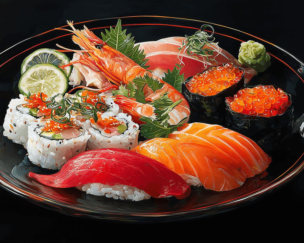 Heerlijke Zeevruchtensushi Schilderen op Nummers