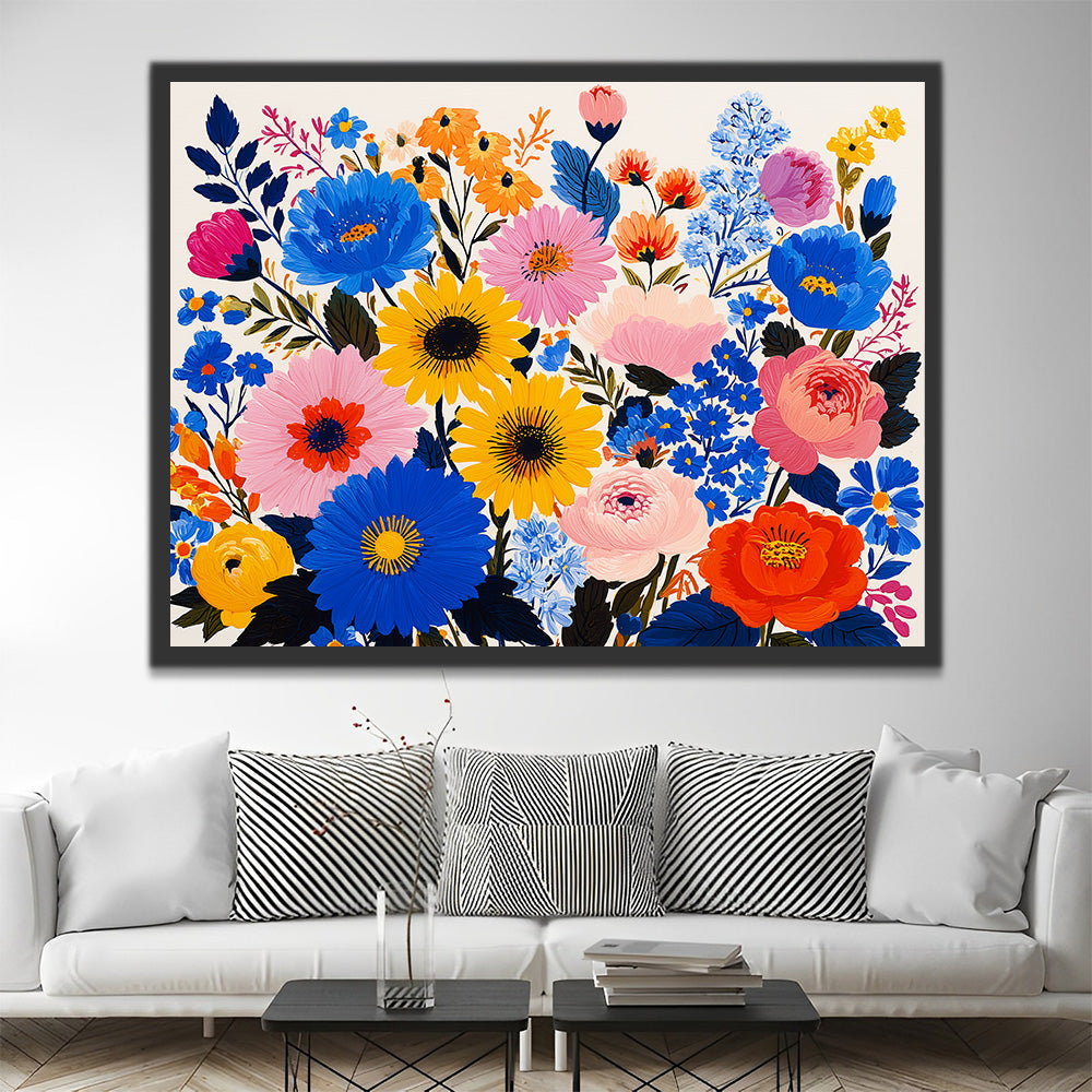 Heldere Chrysanten Schilderen op Nummers