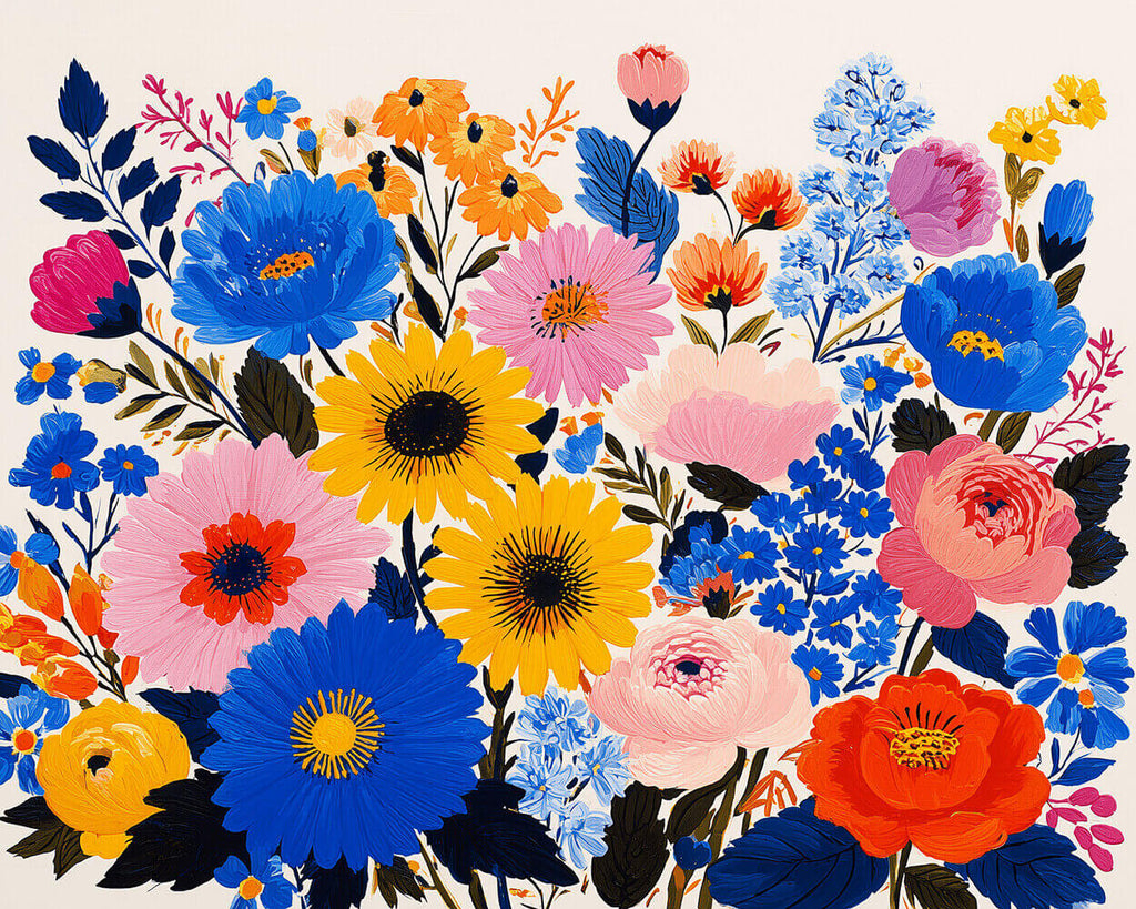 Heldere Chrysanten Schilderen op Nummers
