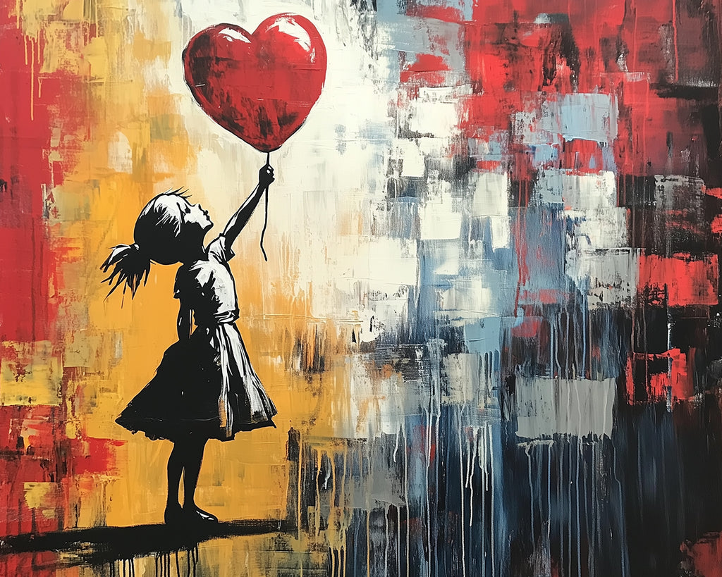 Het Meisje met de Ballon Schilderen op Nummers