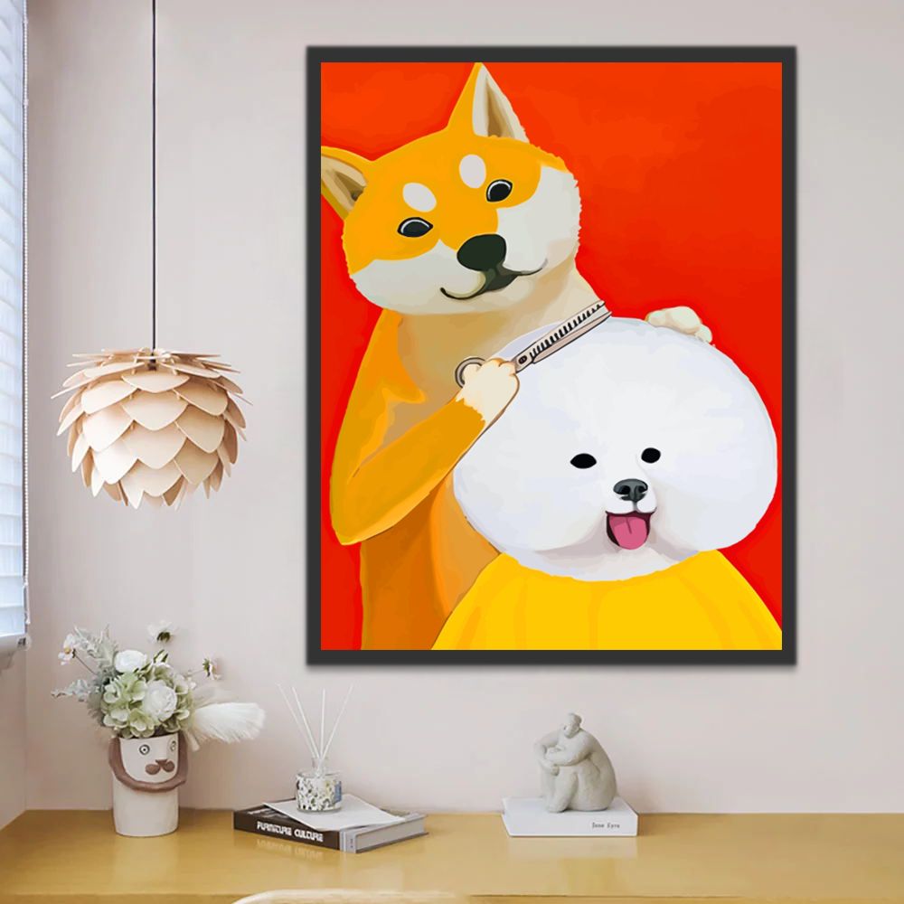 Hond Kapper Schilderen op Nummers Kinderen