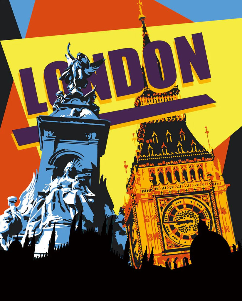 Iconische Gebouwen in Londen Schilderen op Nummers
