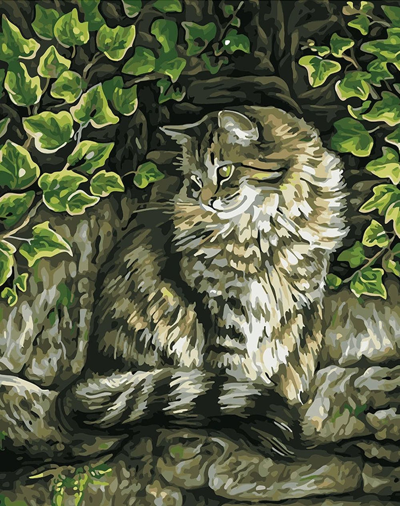 Kat in de Boom Schilderen op Nummers